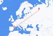 Flights from Ukhta, Russia to Reus, Spain