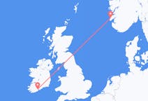 Vluchten van Cork, Ierland naar Haugesund, Noorwegen