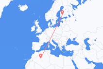 Loty z Timimoun w Algierii do Tampere w Finlandii