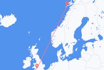 Flyg från Leknes, Norge till Bristol, England