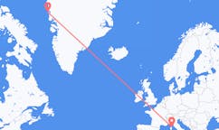出发地 格陵兰乌佩纳维克目的地 法国巴斯蒂亚的航班