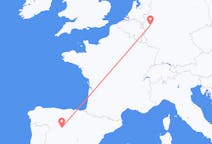 Flyg från Valladolid, Spanien till Köln, Tyskland