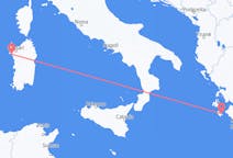 Flights from Zakynthos Island, Greece to Alghero, Italy