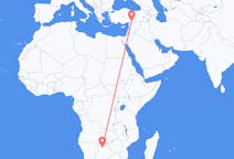 Flyrejser fra Maun, Botswana til Gaziantep, Tyrkiet