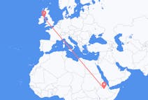 Flyreiser fra Dessie, Etiopia til Belfast, Nord-Irland