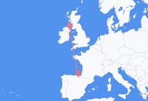 Flyreiser fra Vitoria, Spania til Belfast, Nord-Irland
