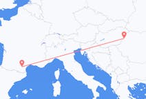 Flights from Carcassonne in France to Oradea in Romania