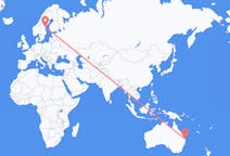 Flyreiser fra Brisbane, Australia til Sundsvall, Sverige