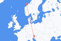 Fly fra Molde til Trieste