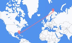 Flyg från Key West, USA till Ivalo, Finland
