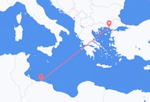 Flyrejser fra Tripoli til Alexandroupoli