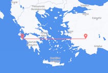 Vluchten van Denizli naar Zakynthos-eiland