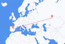 Flights from Kostanay, Kazakhstan to Madrid, Spain
