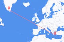 Flights from Narsarsuaq to Santorini