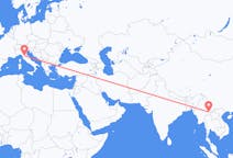 Flights from Kengtung, Myanmar (Burma) to Florence, Italy