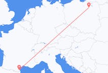 ตั๋วเครื่องบินจากเมืองSzymany, Szczytno Countyไปยังเมืองแปร์ปีญ็อง