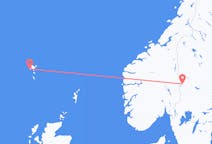 Flyg från Rörbäcksnäs, Sverige till Sørvágur, Färöarna