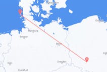 Flug frá Wroclaw, Póllandi til Westerland, Þýskalandi