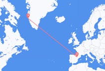 Flyreiser fra Maniitsoq, Grønland til Zaragoza, Spania