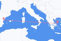 Flights from Castellón de la Plana, Spain to Skyros, Greece