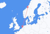 Flyg från Rotterdam, Nederländerna till Trondheim, Norge