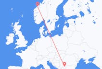 Loty z miasta Nisz, Serbia do Molde, Norwegia