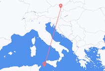 出发地 意大利出发地 潘泰莱里亚目的地 奥地利维也纳的航班