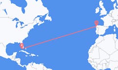 Flyreiser fra Key West, til Santiago de Compostela