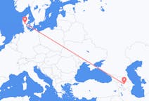 出发地 阿塞拜疆出发地 占贾目的地 丹麦比隆的航班