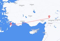 Loty z miasta Kahramanmaraş do miasta Rhodes