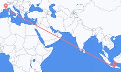 Flights from Yogyakarta to Toulon