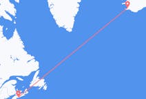Flyreiser fra Halifax, til Reykjavík