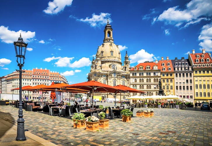 Photo of the ancient city of Dresden, Germany. Historical and cultural center of Europe.