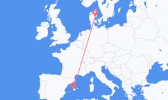 Flights from Palma de Mallorca, Spain to Aarhus, Denmark