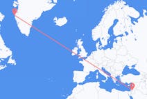 ヨルダンのから アンマン、グリーンランドのへ シシミュートフライト