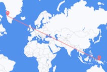 Flyreiser fra Jaya Pura, Indonesia til Kangerlussuaq, Grønland