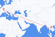 Flights from Buriram Province, Thailand to Geneva, Switzerland