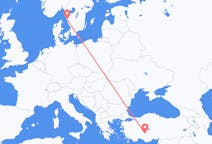 Flyreiser fra Konya, til Göteborg