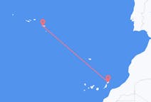 Flyreiser fra Lanzarote, Spania til Ponta Delgada, Portugal