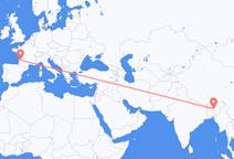 出发地 印度出发地 古瓦哈提目的地 法国波尔多的航班