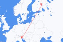 Flyrejser fra Venedig, Italien til Joensuu, Finland