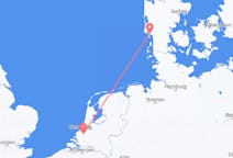 Flyg från Rotterdam till Esbjerg