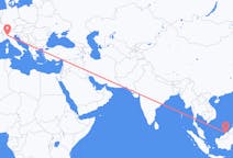马来西亚出发地 美里飞往马来西亚目的地 米蘭的航班