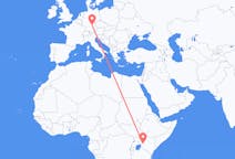 Flyg från Eldoret, Kenya till Nürnberg, Tyskland