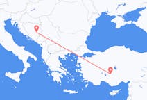 Flyg från Konya till Sarajevo