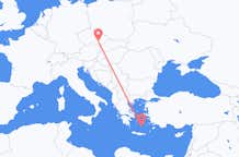 Flyg från Brno, Tjeckien till Santorini, Grekland