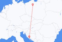 Flights from Split in Croatia to Bydgoszcz in Poland