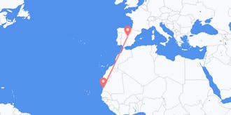 Flyg från Mauretanien till Spanien