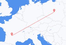 Flyg från Brive-la-gaillarde, Frankrike till Lodz, Polen