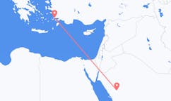 出发地 沙特阿拉伯欧拉目的地 土耳其哈利卡那索斯的航班